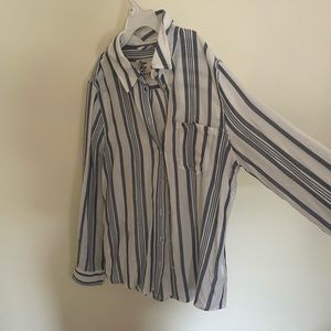 Cosmic Grey-Blue Love Collared Button up